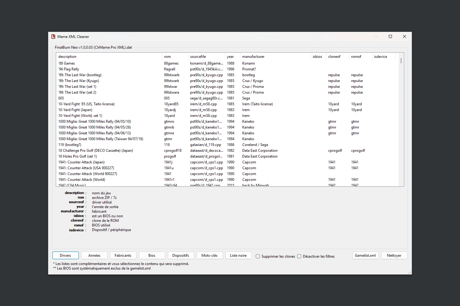 L'interface, vue 2